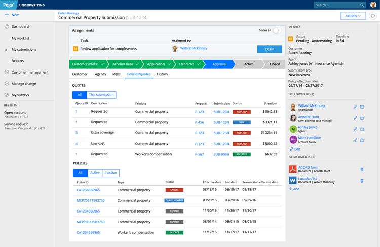 Case Study: Underwriting Application